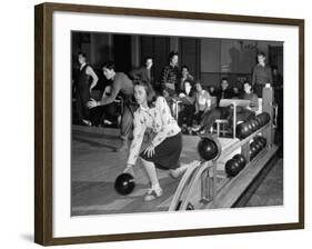 Dubutantes with Bowling with their Dates-William C^ Shrout-Framed Photographic Print