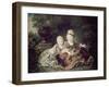 Duc de Berry and Count de Provence as Children-Francois Hubert Drouais-Framed Giclee Print