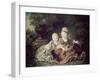 Duc de Berry and Count de Provence as Children-Francois Hubert Drouais-Framed Giclee Print