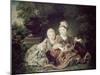 Duc de Berry and Count de Provence as Children-Francois Hubert Drouais-Mounted Giclee Print