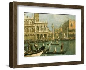 Ducal Palace and St Marks Venice Detail-Canaletto-Framed Giclee Print