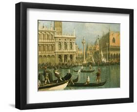 Ducal Palace and St Marks Venice Detail-Canaletto-Framed Giclee Print