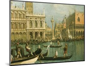 Ducal Palace and St Marks Venice Detail-Canaletto-Mounted Giclee Print