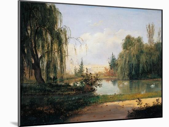 Ducal Park of Colorno with a View of the Pond-Giuseppe Drugman-Mounted Art Print
