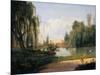 Ducal Park of Colorno with a View of the Pond-Giuseppe Drugman-Mounted Art Print