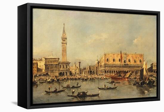 Ducale Palace in Venice-Francesco Guardi-Framed Stretched Canvas