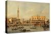 Ducale Palace in Venice-Francesco Guardi-Stretched Canvas