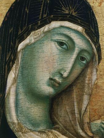 Face of Virgin Mary, from Madonna with Child altarpiece, Convent of San Domenico