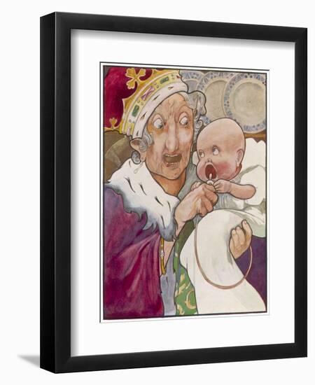 Duchess and Baby-C Robinson-Framed Art Print