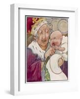 Duchess and Baby-C Robinson-Framed Art Print