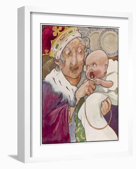 Duchess and Baby-C Robinson-Framed Art Print