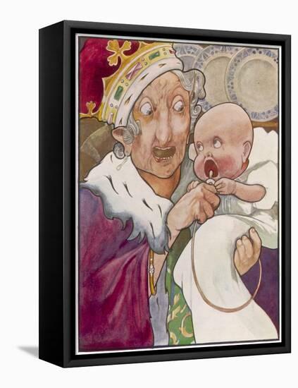 Duchess and Baby-C Robinson-Framed Stretched Canvas