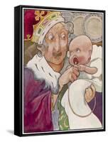 Duchess and Baby-C Robinson-Framed Stretched Canvas