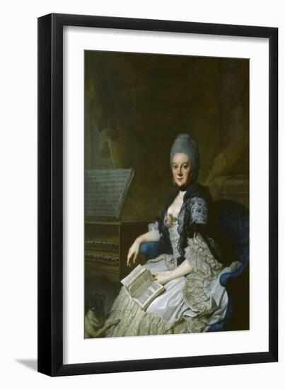 Duchess Anna Amalia of Brunswick-Wolfenbüttel (1739-180)-Johann Georg Ziesenis the Younger-Framed Giclee Print