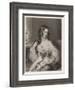Duchess Cleveland and Dog-null-Framed Art Print