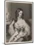 Duchess Cleveland and Dog-null-Mounted Art Print
