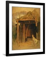 Duchess of Bedford's Hut, Glenfeshie, Mid-19Th Century (Oil on Panel)-Edwin Landseer-Framed Premium Giclee Print