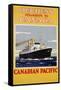 Duchess Steamships to Canada Poster-null-Framed Stretched Canvas