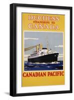 Duchess Steamships to Canada Poster-null-Framed Giclee Print