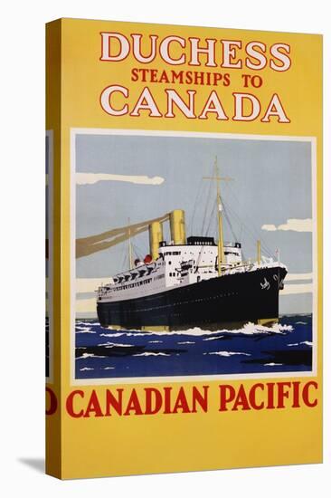 Duchess Steamships to Canada Poster-null-Stretched Canvas