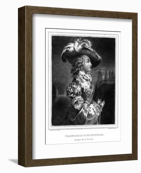 Duchesse Montpensier-Alfred Johannot-Framed Art Print