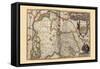 Duchy of Brabant-Pieter Van der Keere-Framed Stretched Canvas