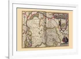 Duchy of Brabant-Pieter Van der Keere-Framed Premium Giclee Print