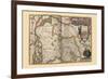 Duchy of Brabant-Pieter Van der Keere-Framed Premium Giclee Print