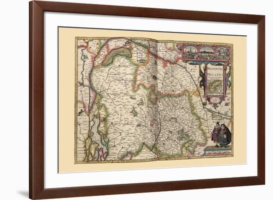 Duchy of Brabant-Pieter Van der Keere-Framed Premium Giclee Print