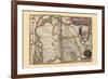 Duchy of Brabant-Pieter Van der Keere-Framed Premium Giclee Print