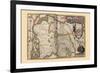 Duchy of Brabant-Pieter Van der Keere-Framed Premium Giclee Print