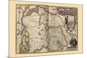 Duchy of Brabant-Pieter Van der Keere-Mounted Premium Giclee Print