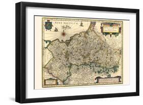 Duchy Of Mecklenburg-Willem Janszoon Blaeu-Framed Art Print