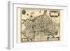 Duchy Of Mecklenburg-Willem Janszoon Blaeu-Framed Art Print