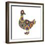 Duck Abstract Circles-Ron Magnes-Framed Giclee Print