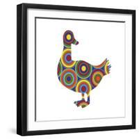 Duck Abstract Circles-Ron Magnes-Framed Giclee Print