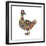 Duck Abstract Circles-Ron Magnes-Framed Giclee Print