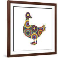 Duck Abstract Circles-Ron Magnes-Framed Giclee Print