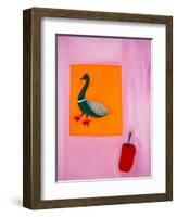 Duck and pepper,1998,(oil on linen)-Cristina Rodriguez-Framed Premium Giclee Print