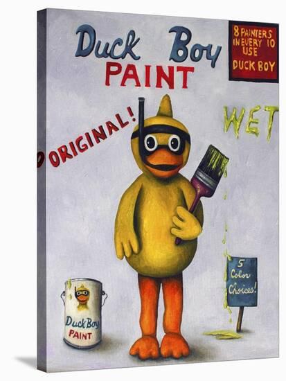 Duck Boy 1-Leah Saulnier-Stretched Canvas