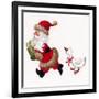 Duck Chasing Santa-Beverly Johnston-Framed Giclee Print