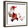 Duck Chasing Santa-Beverly Johnston-Framed Giclee Print