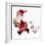 Duck Chasing Santa-Beverly Johnston-Framed Giclee Print