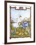 Duck, Chicks, Watering Can, Nestspring, Flowers-Wendy Edelson-Framed Giclee Print