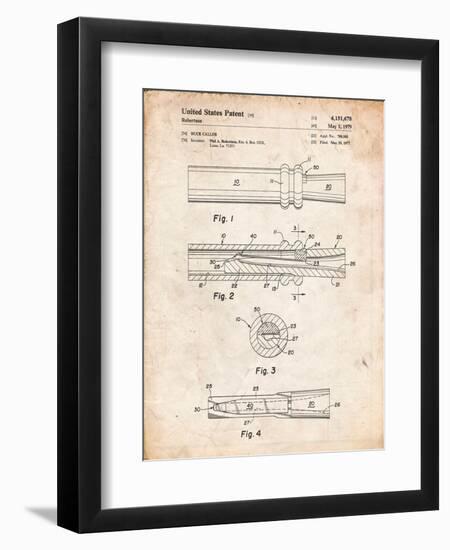 Duck Commander Duck Call Patent, Phil Robertson, Inventor-Cole Borders-Framed Art Print