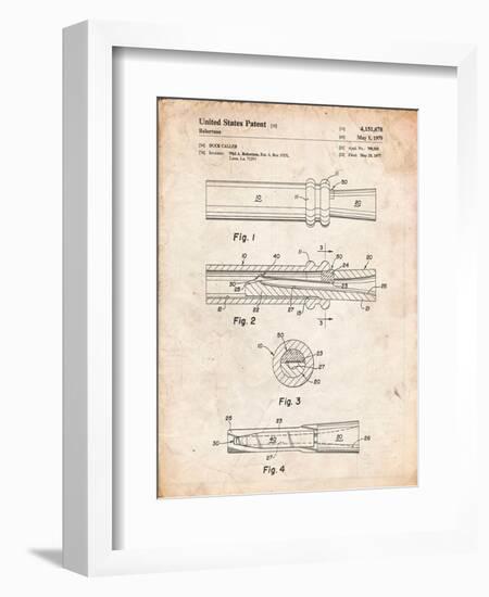 Duck Commander Duck Call Patent, Phil Robertson, Inventor-Cole Borders-Framed Art Print