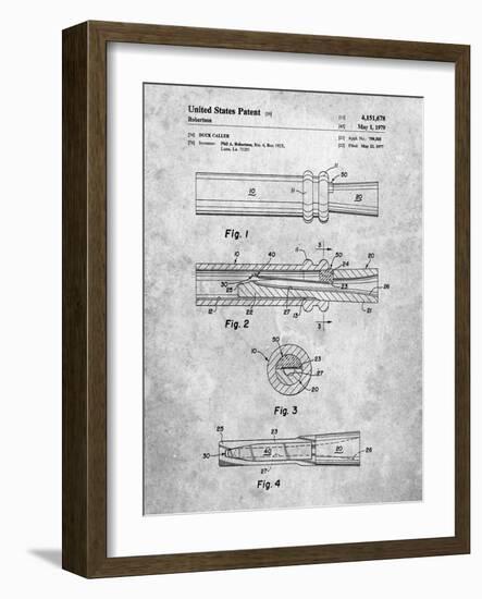 Duck Commander Duck Call Patent, Phil Robertson, Inventor-Cole Borders-Framed Art Print