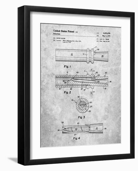 Duck Commander Duck Call Patent, Phil Robertson, Inventor-Cole Borders-Framed Art Print