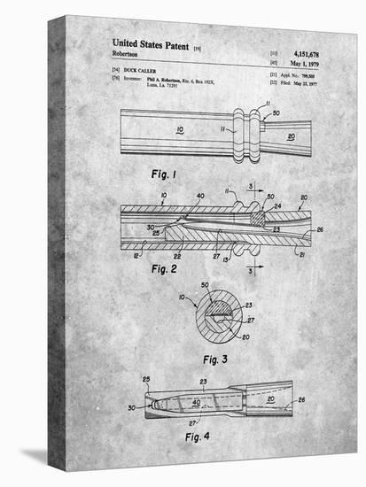 Duck Commander Duck Call Patent, Phil Robertson, Inventor-Cole Borders-Stretched Canvas