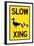 Duck Crossing Plastic Sign-null-Framed Art Print